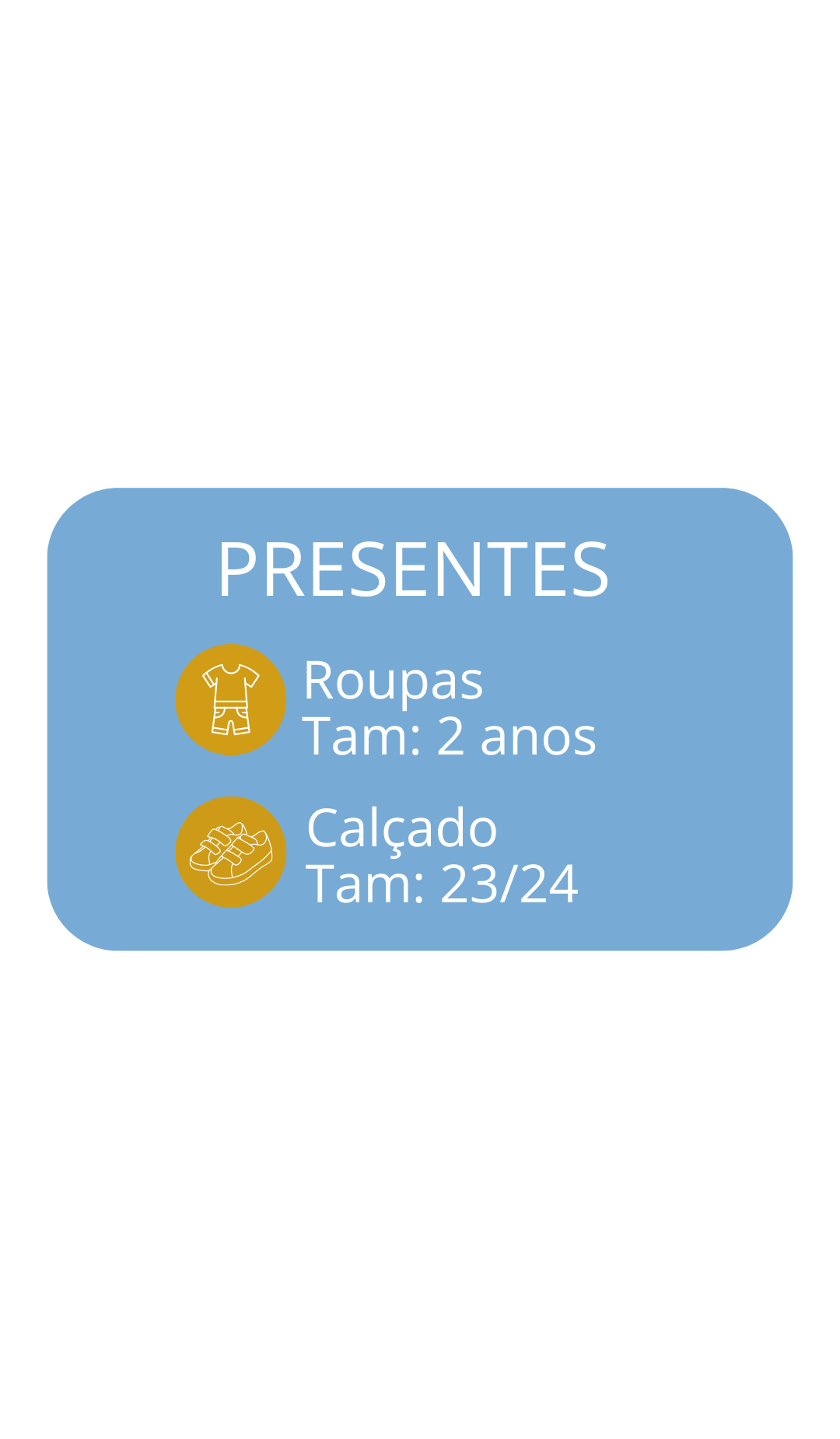 Sugestões de presente